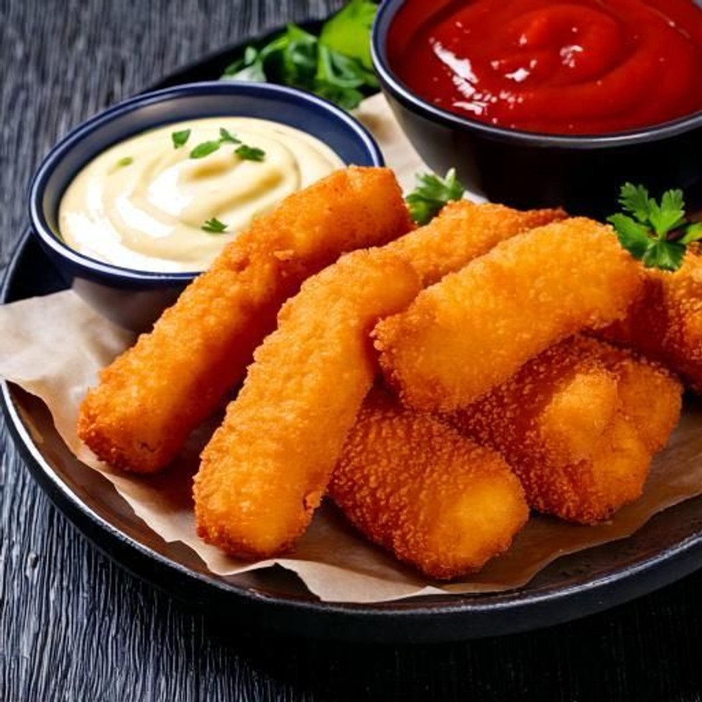 Image-Fried Mozzarella Sticks