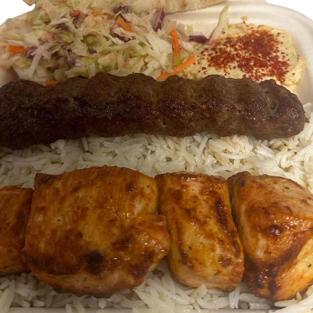 Image-Half Beef & Half Chicken Breast Plate