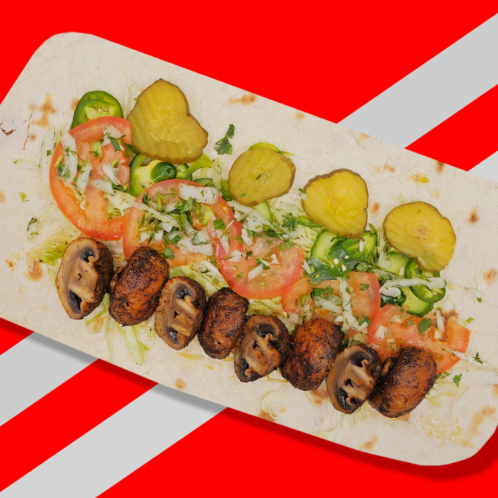 Image-Mushroom Shawarma (Vegetarian) Wrap
