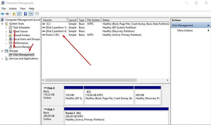  partisi penyimpanan hardisk