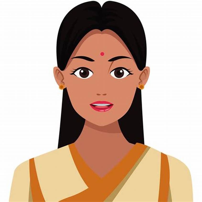 Girl with Orange Deress