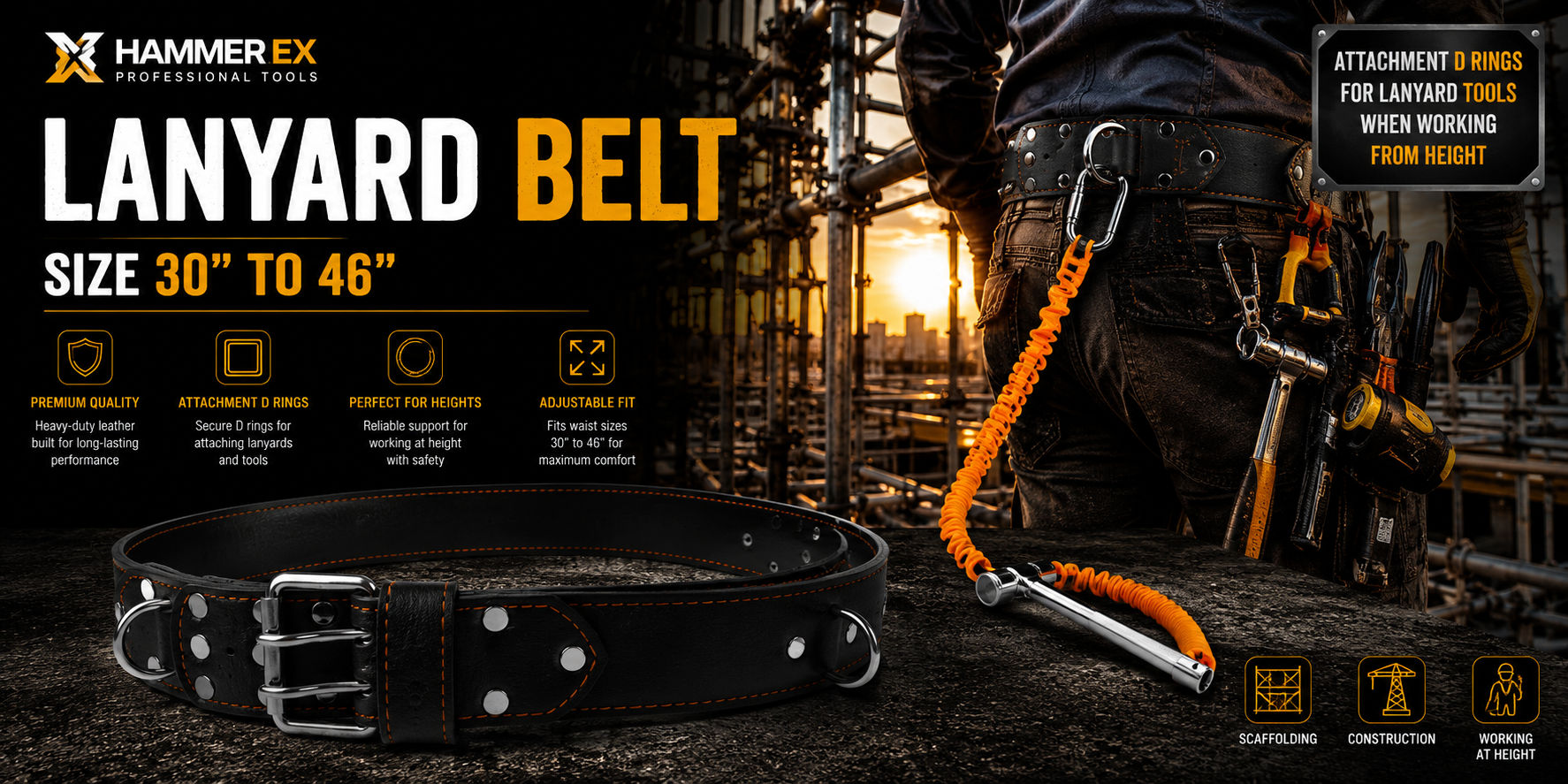Heavy Duty Lanyard Safety Belt