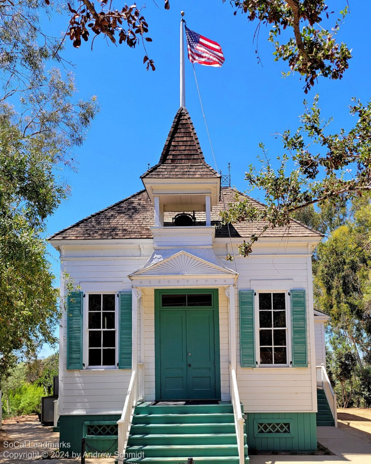 Heritage Hill Historical Park in Lake Forest with restored historic buildings and landscaped grounds.