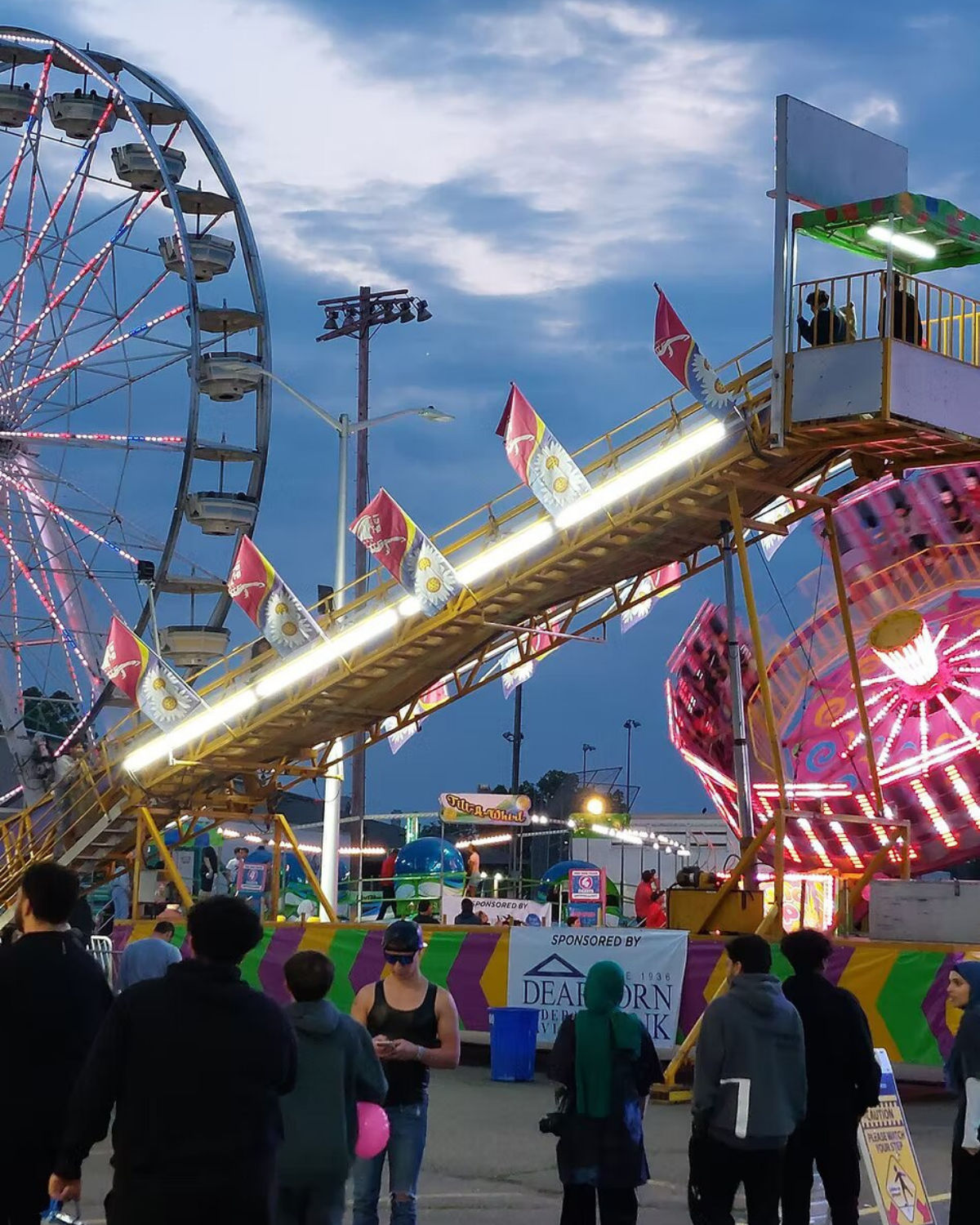 The grounds of the annual Dearborn Heights Spirit Festival in Dearborn Heights, MI