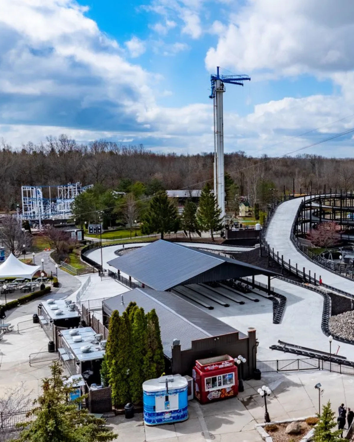 View of the grounds at the C.J. Barrymore's amusement center near Macomb Township, MI