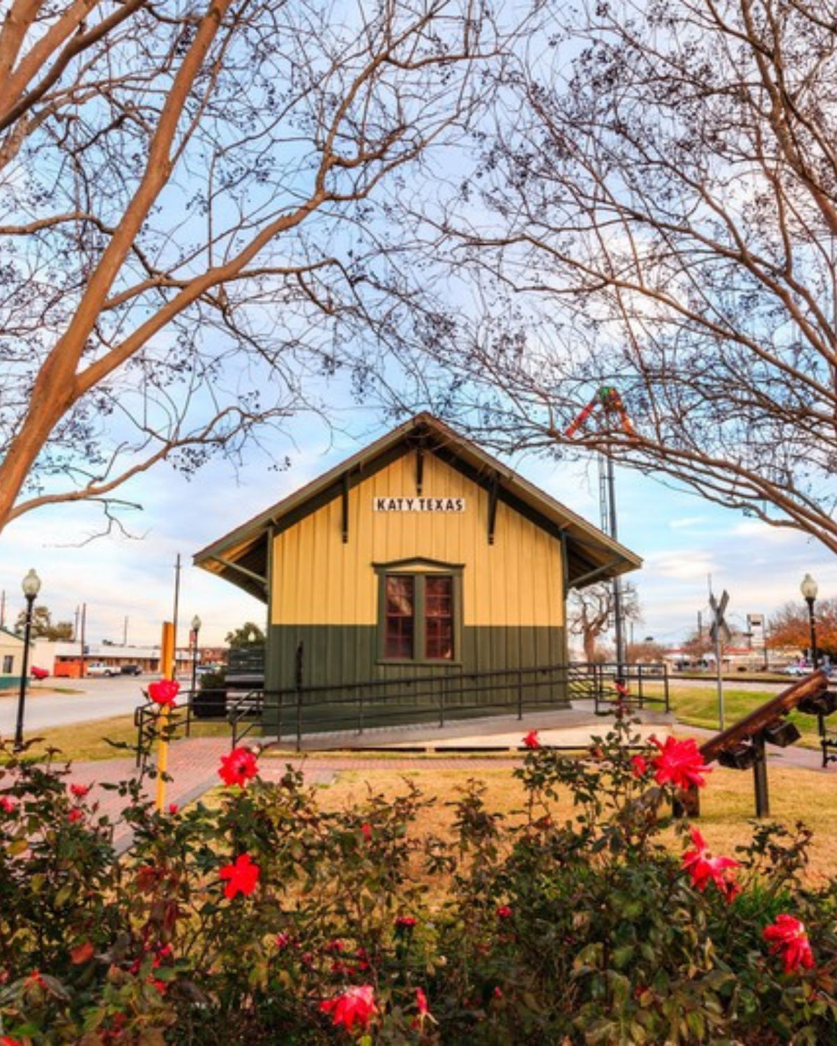 MKT Railroad Depot and Park and Katy Heritage Park reflect Katy's historic downtown character.