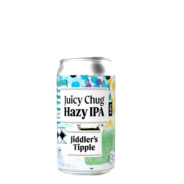 Jiddler's Tipple Summer Chug Hazy Apricot IPA Can 330ml