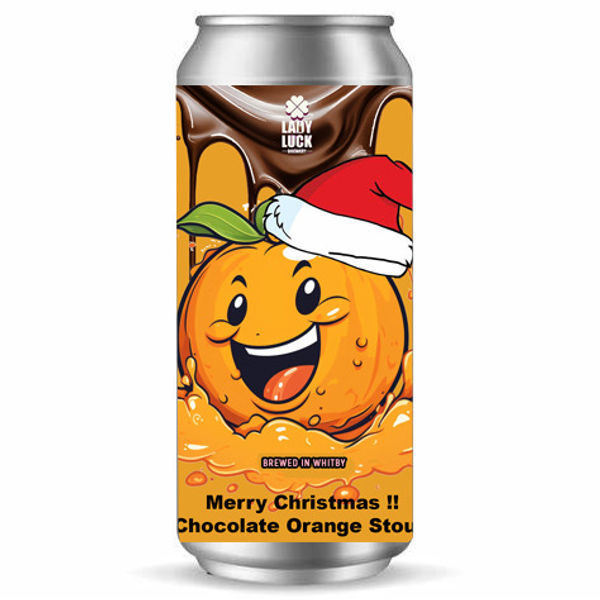 Lady Luck Brewery Chocolate Christmas orange Can 440ml