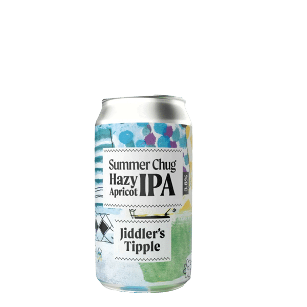 Jiddler's Tipple Summer Chug Hazy Apricot IPA Can 330ml