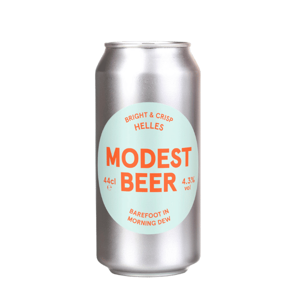 Modest Beer BRIGHT & CRISP HELLES LAGER Can 440ml