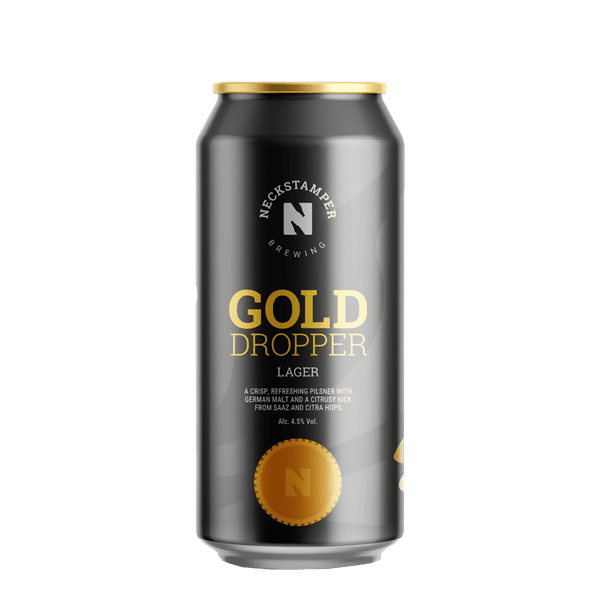 Neckstamper Brewing Gold Dropper Can 440ml