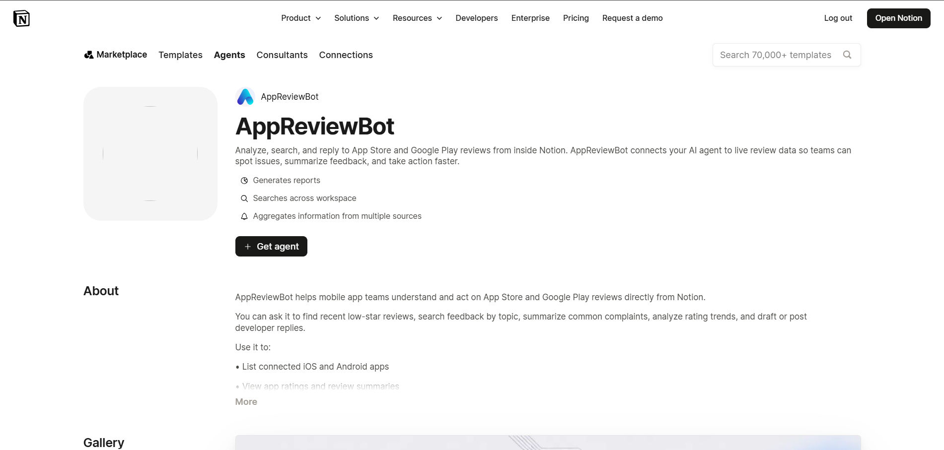 Install the AppReviewBot AI Agent template