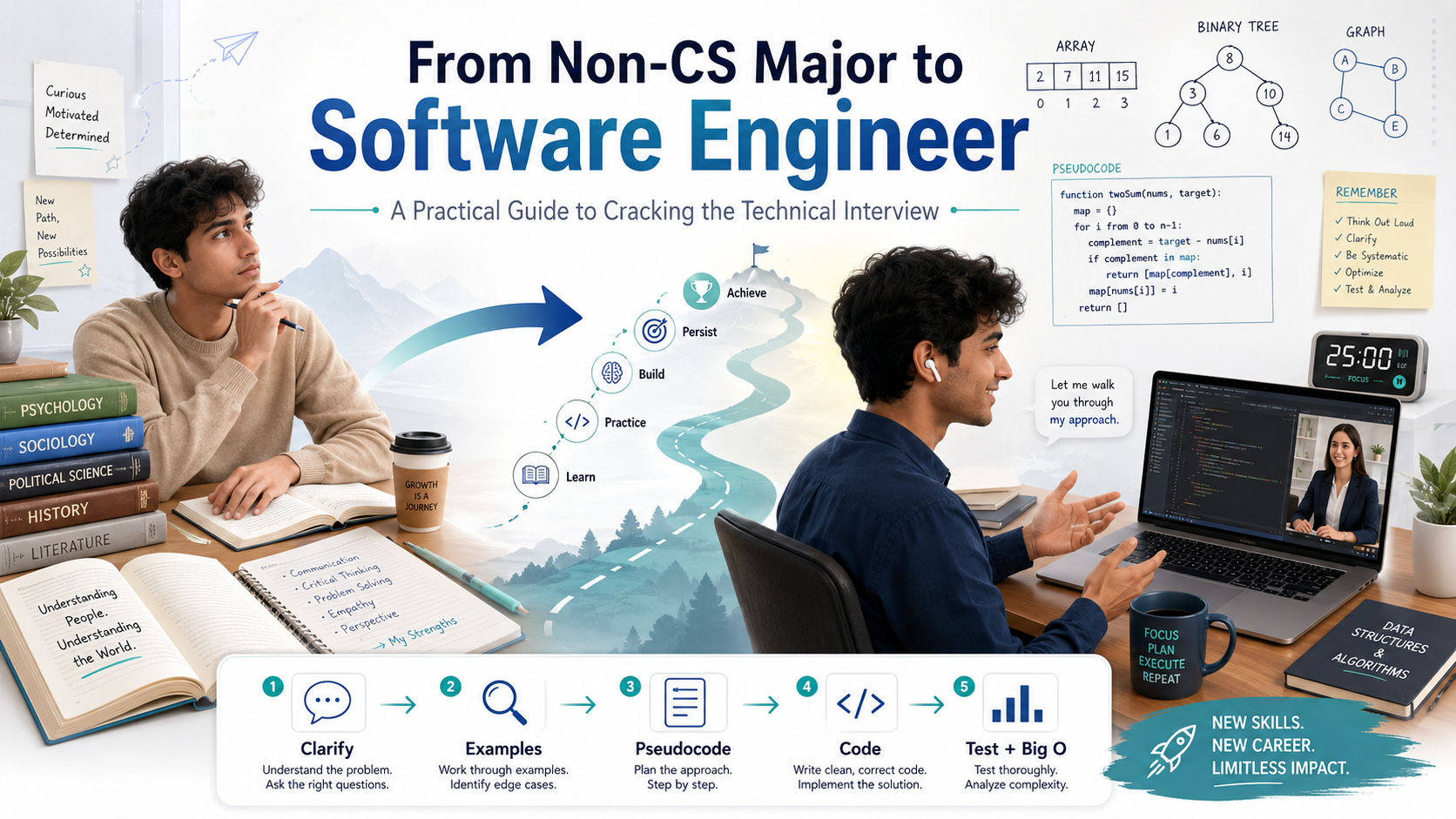 From Non-CS Major to Software Engineer: A Practical Guide to Cracking the Technical Interview