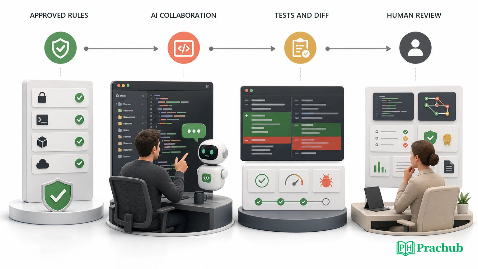 How AI-assisted coding assessments evaluate tests, code changes, prompt use, and engineering judgment