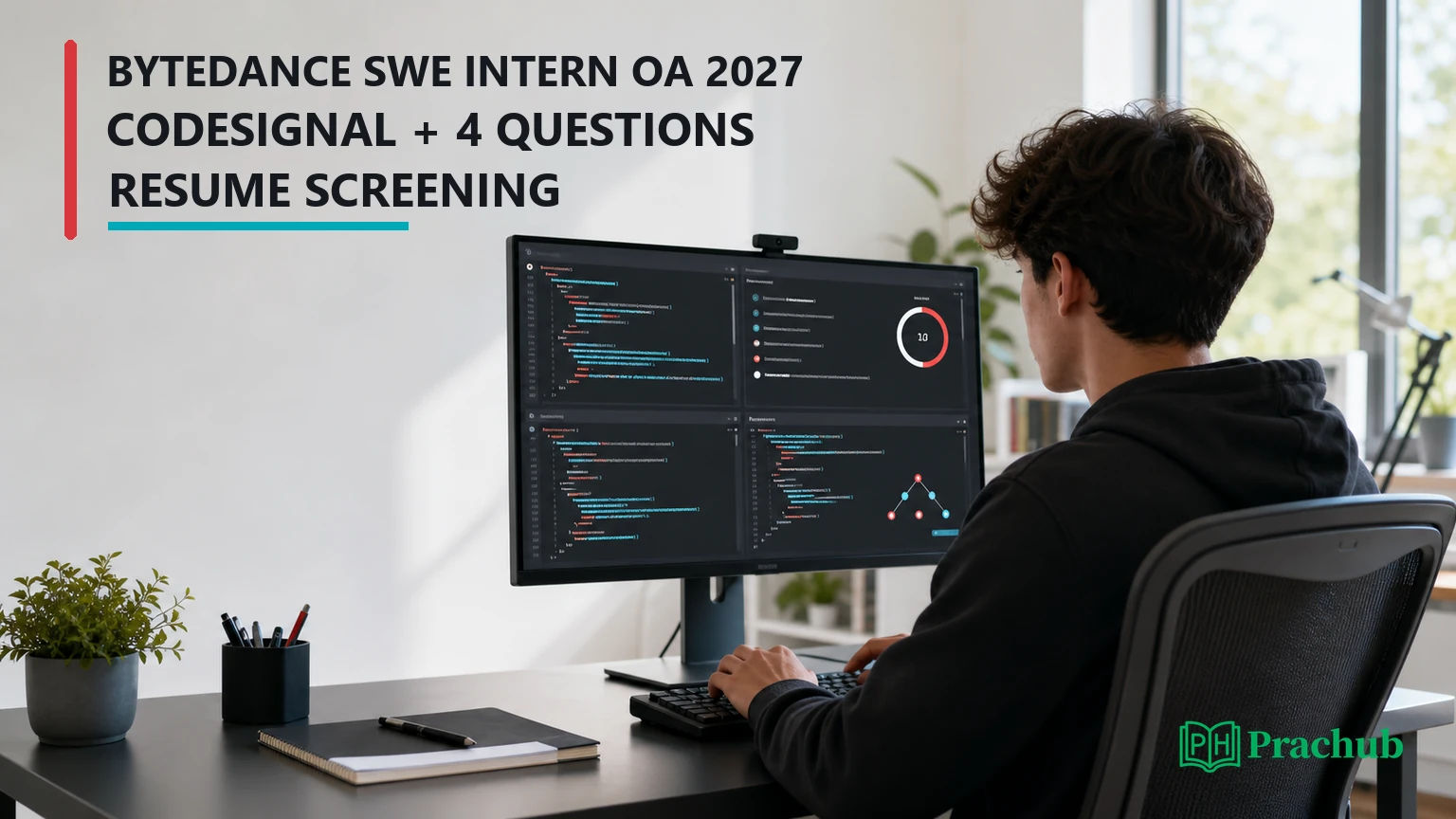 ByteDance SWE Intern OA 2027 CodeSignal four-question preparation with PracHub