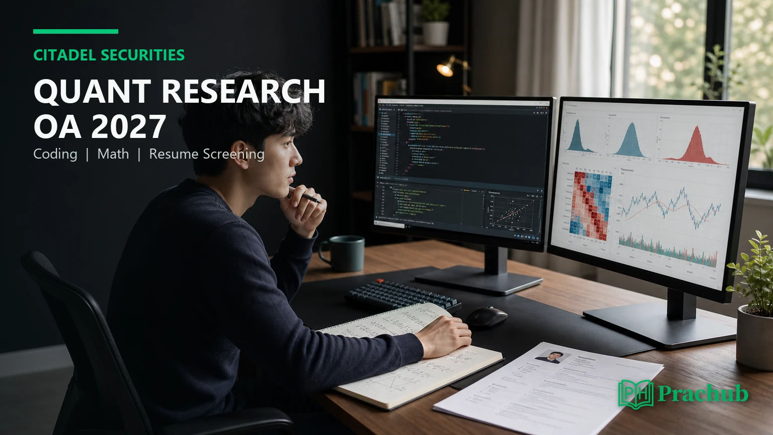 Citadel Securities Quant Research OA 2027 coding math and resume screening preparation
