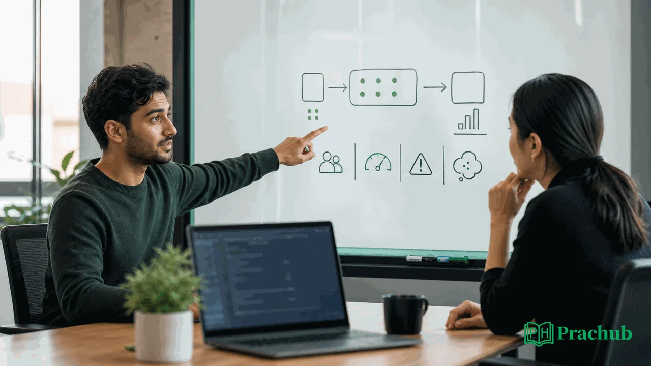 Candidate asking clarifying questions before writing code in a technical interview