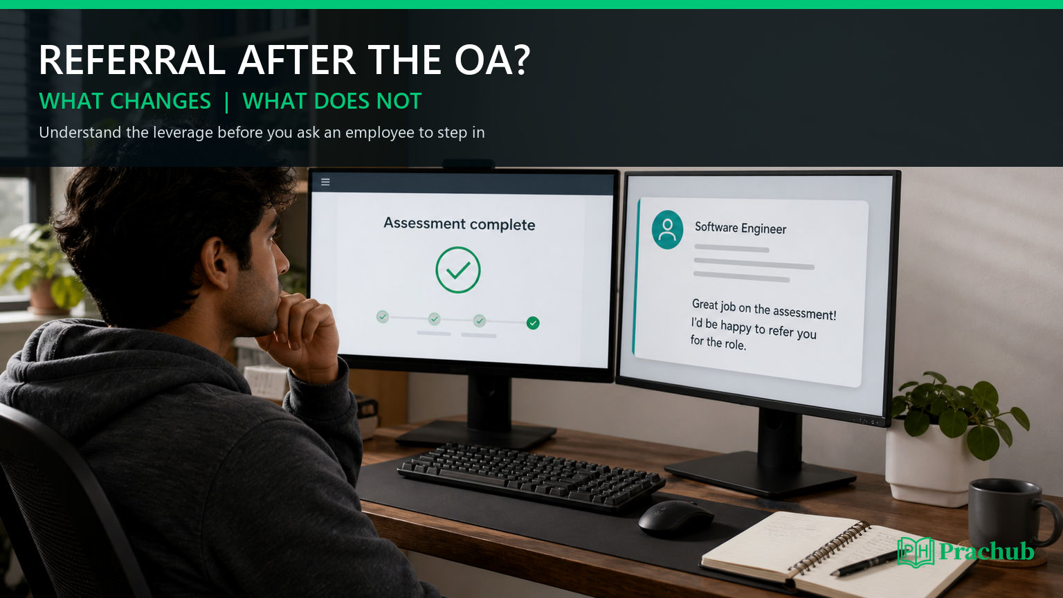 Does a referral help after an online assessment and what changes