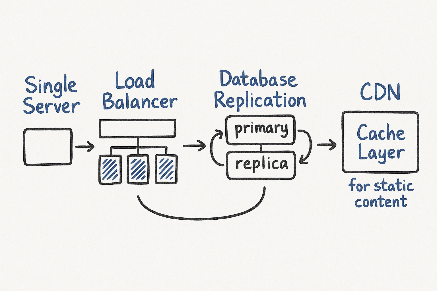 1.1 Scale From Zero to Millions of Users - Architecture Diagram