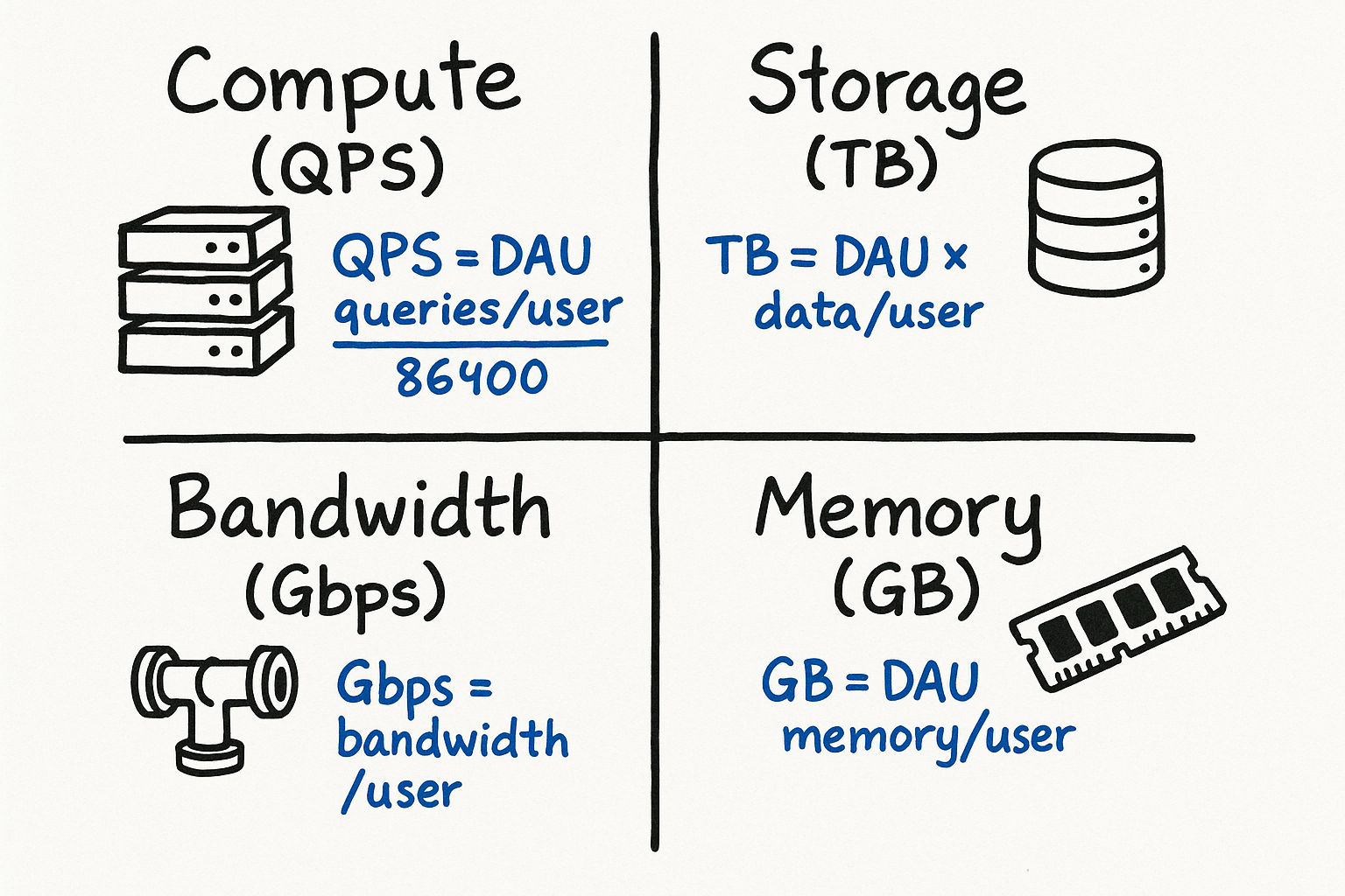 Resource Type Estimation Categories