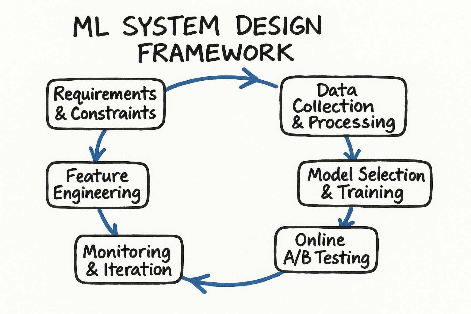 1.2 A Framework for ML System Design: From Requirements to Deployment - Architecture Diagram