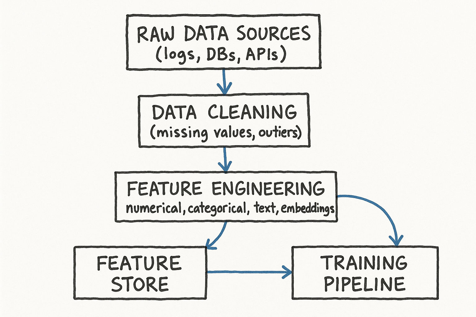 1.3 Data Preparation and Feature Engineering - Architecture Diagram