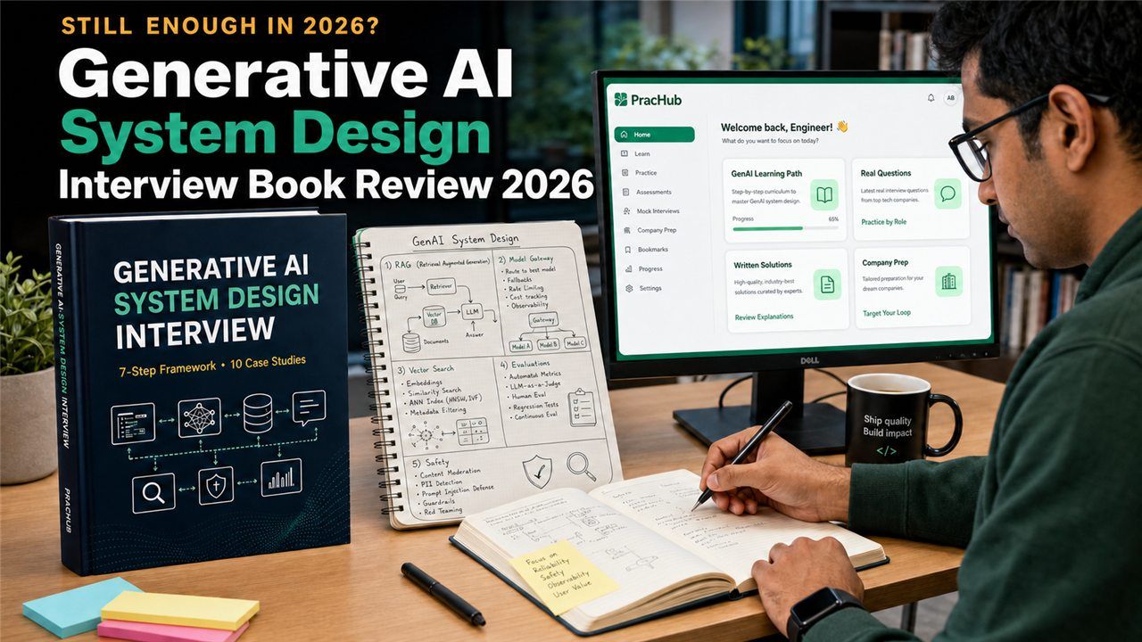 Generative AI System Design Interview book review 2026 with PracHub practice