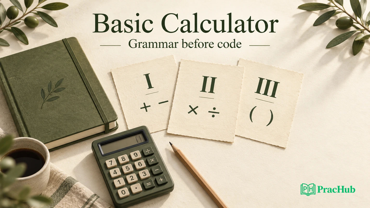 Basic Calculator I, II, and III: Parsing Rules, Unary Signs, and ...