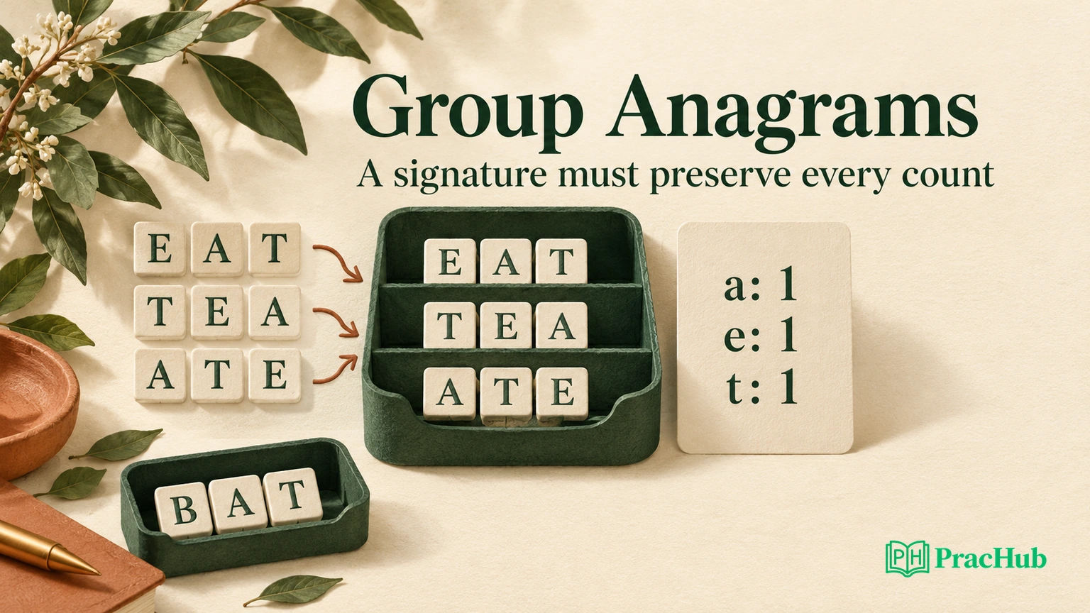 Character Interview Examples Group Anagrams: Choose a Signature That Preserves Character Counts ...