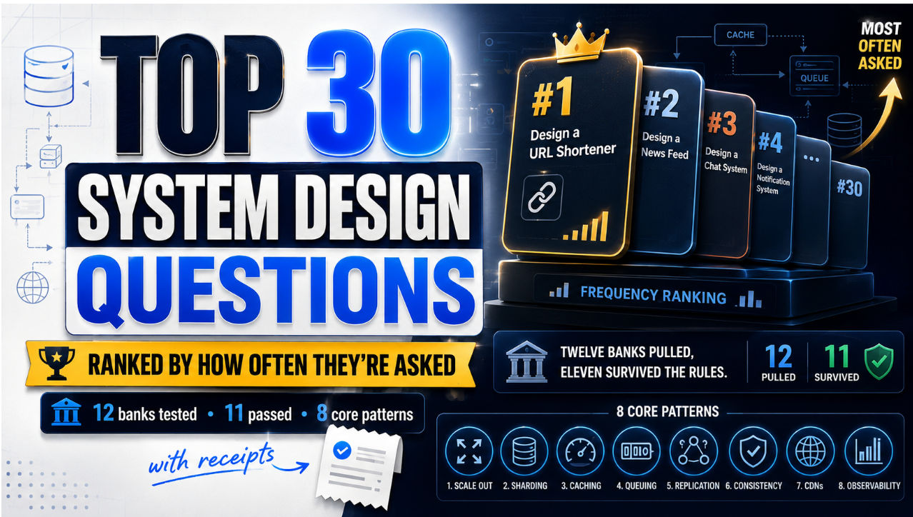 Top 30 System Design Questions, Ranked by How Often They're Asked