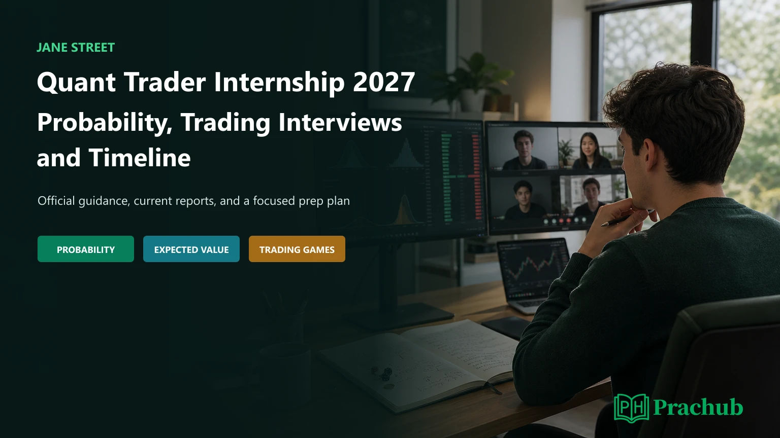 Jane Street Quant Trader Internship 2027 probability and trading interview preparation