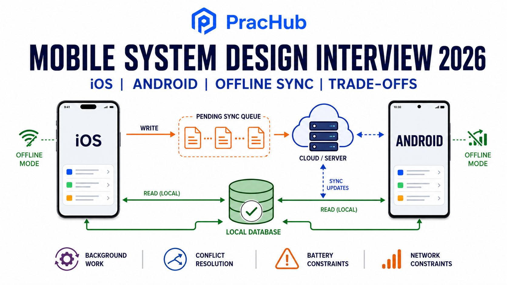 Mobile System Design Interview Guide 2026 for iOS Android offline sync and trade-offs