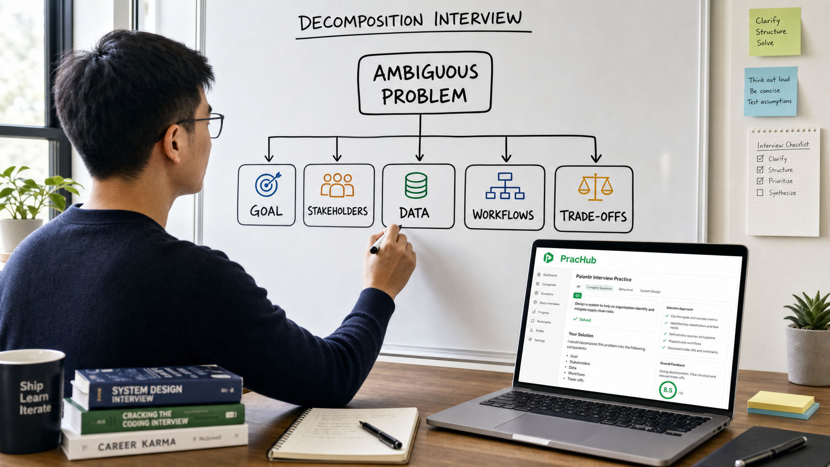Palantir decomposition interview guide for structuring ambiguous problems