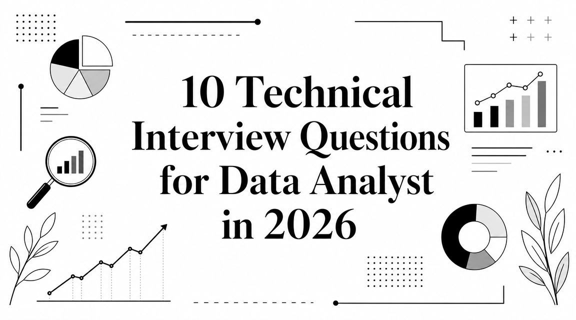 10 Technical Interview Questions for Data Analyst in 2026