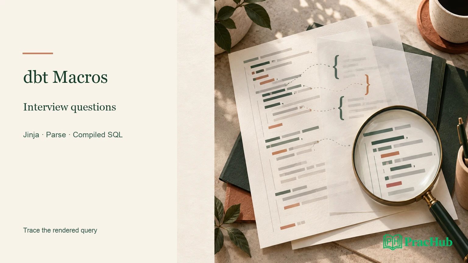 dbt Macro Interview Questions: Jinja, Parse-Time Errors, and Compiled ...