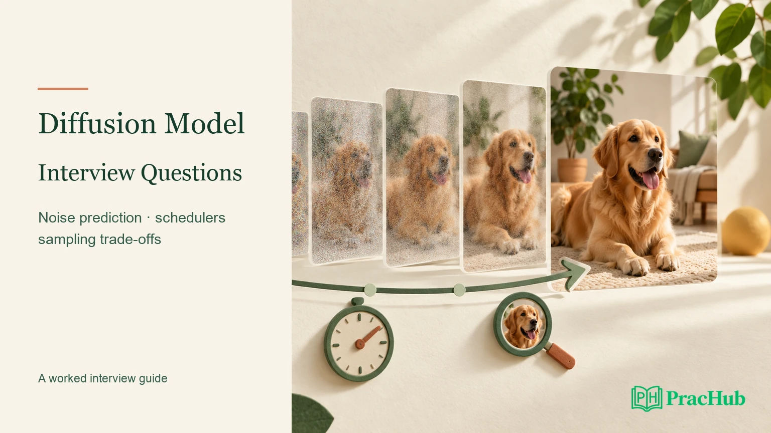 Cumulative Distribution Example Diffusion Model Interview Questions: Noise Prediction, Schedulers, and ...