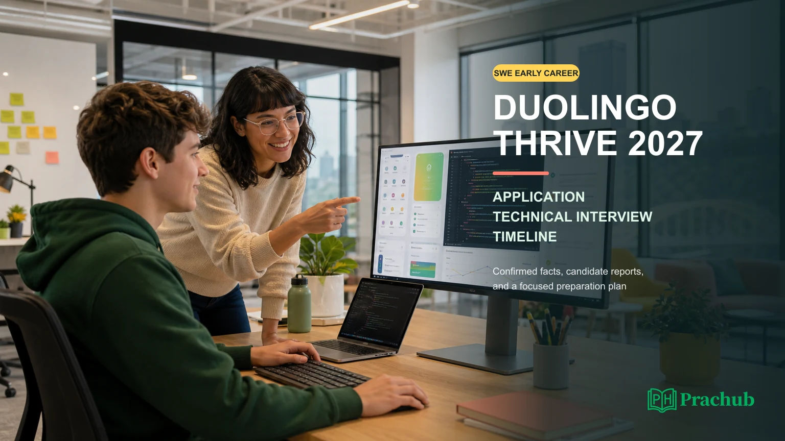 Duolingo Thrive Internship 2027 application technical interview and recruiting timeline