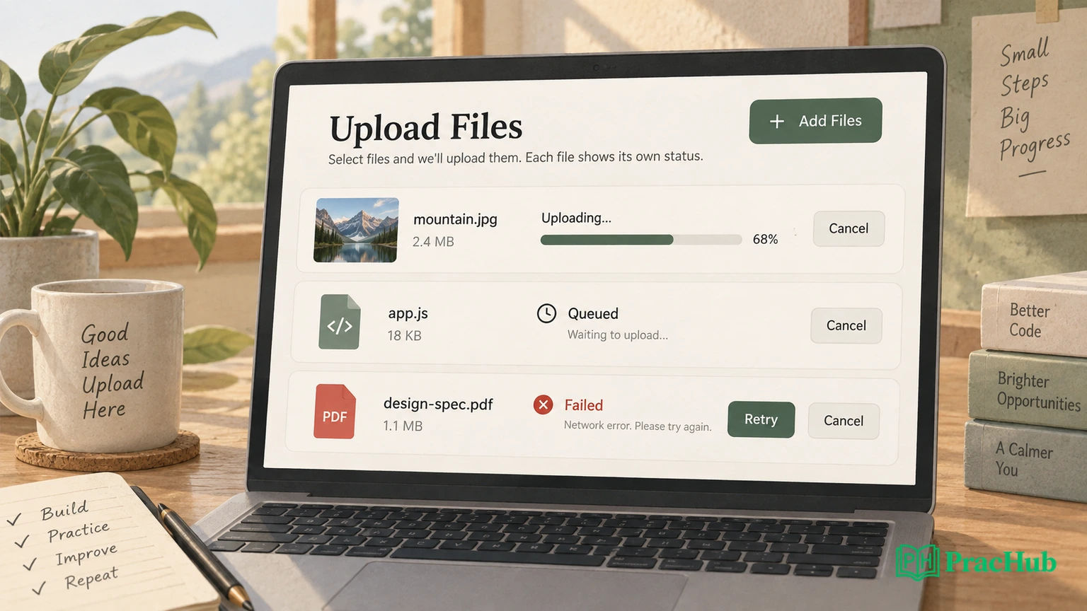 Filing Folder Design File Upload Coding Interview: Progress, Cancellation, Retries, and ...