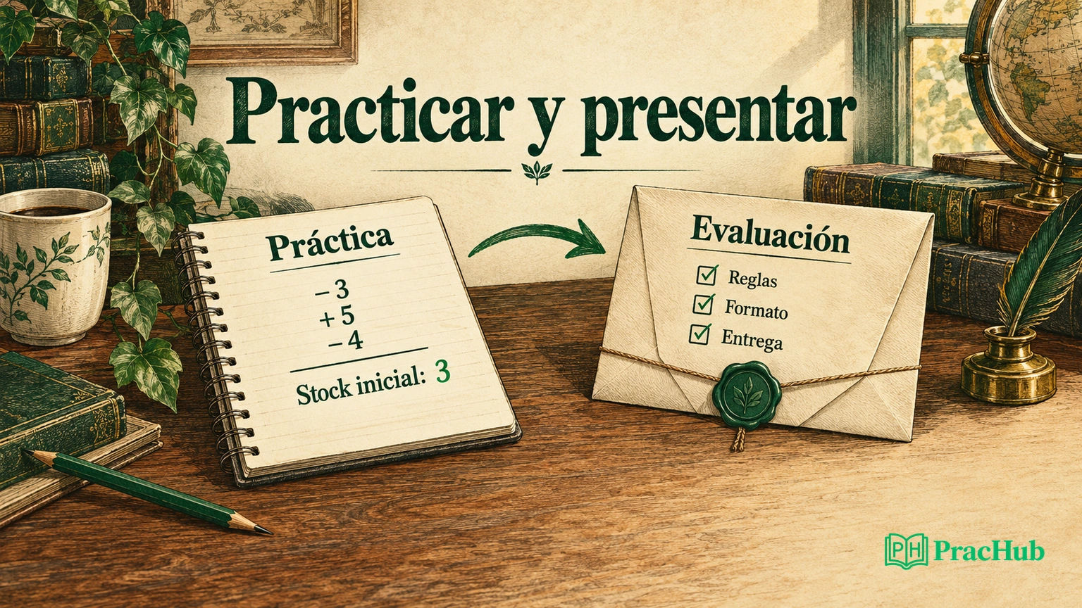 Práctica de stock y lectura de una invitación como tareas complementarias