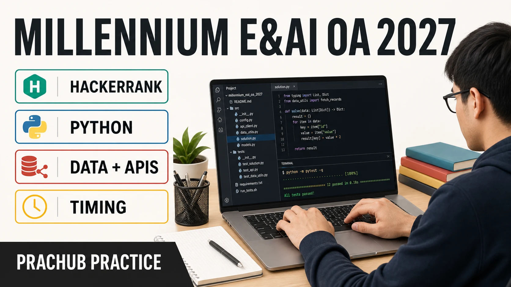 Millennium Management Engineering and AI OA 2027 HackerRank Python and data science guide