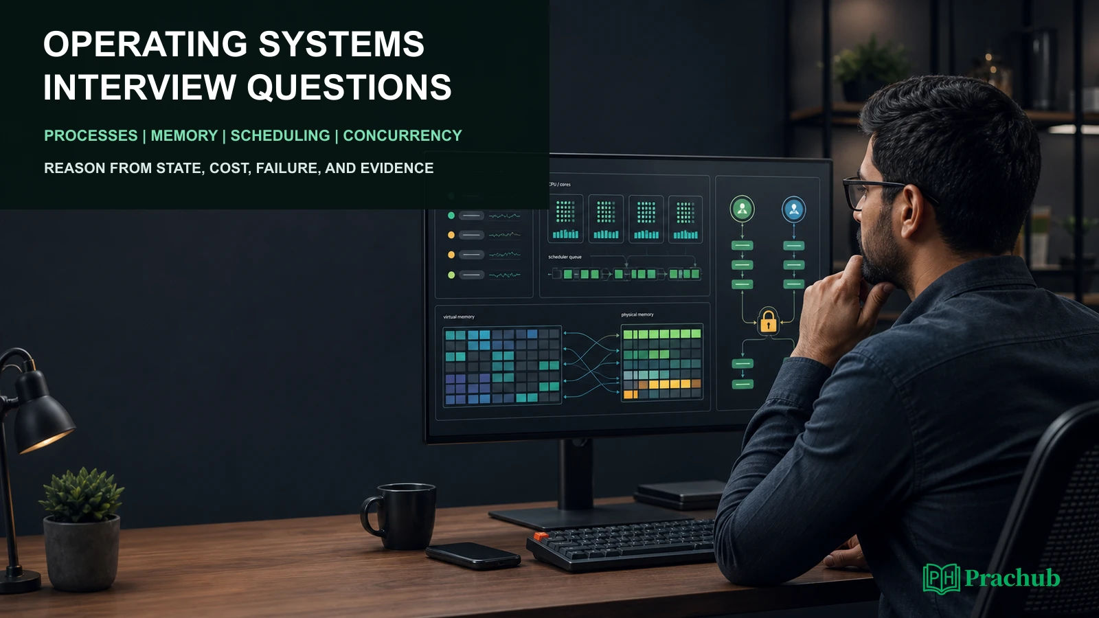 Operating systems interview questions for software engineers covering processes memory scheduling and concurrency