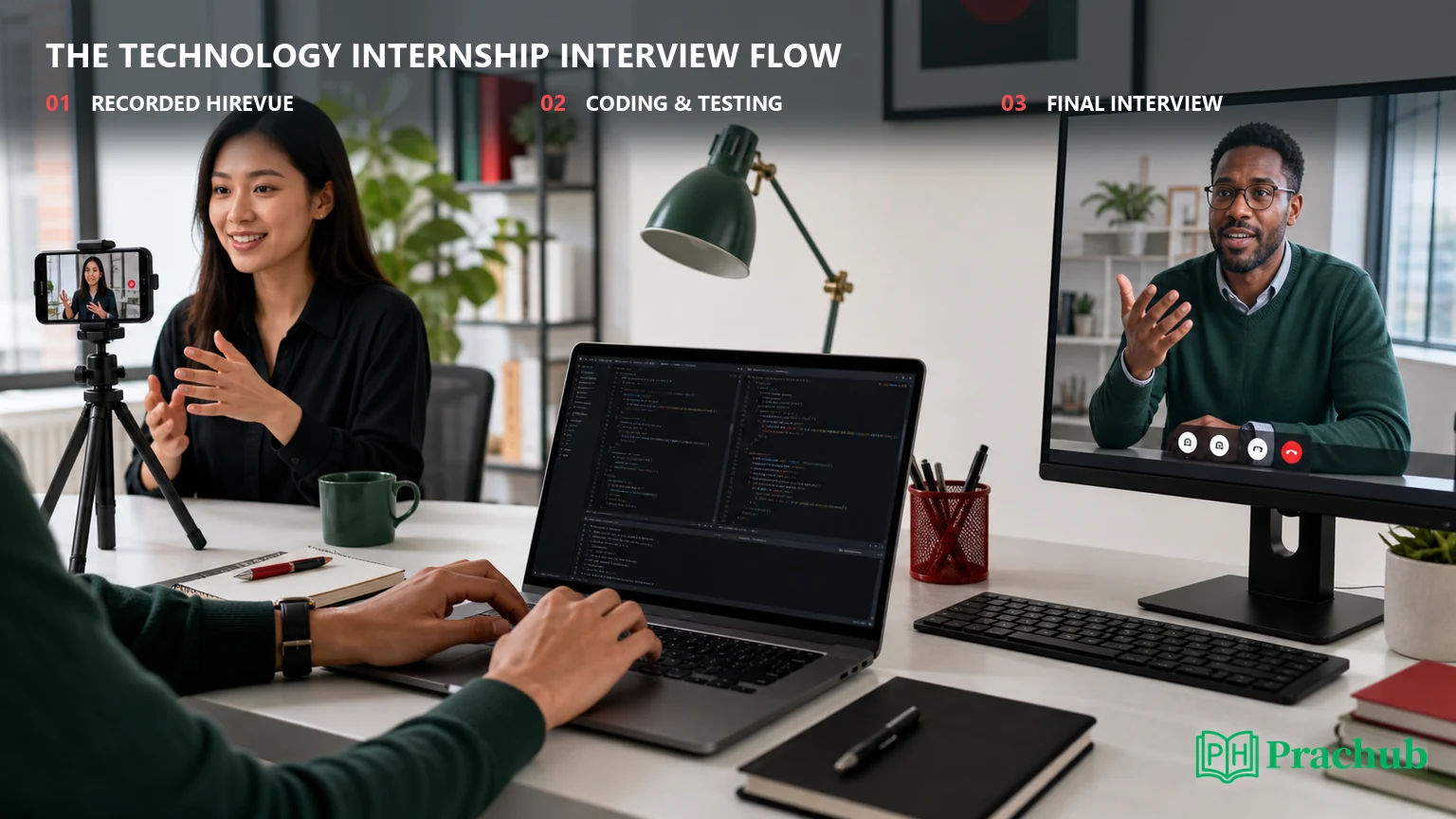 State Farm technology assessment workflow from HireVue preparation through coding and final interview