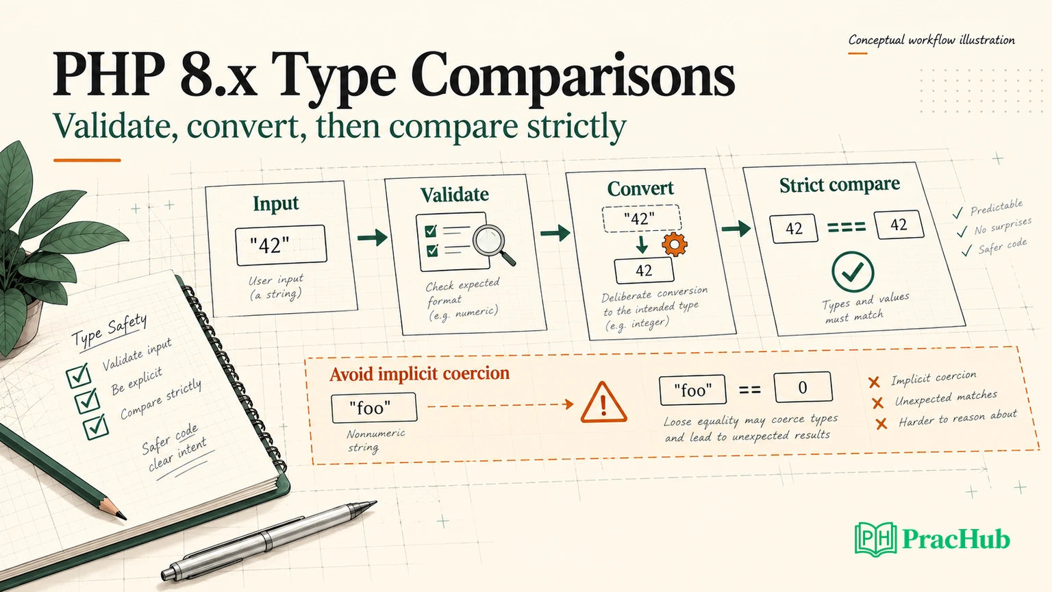 PHP Type Comparison Interview Questions: Loose Equality, Numeric ...