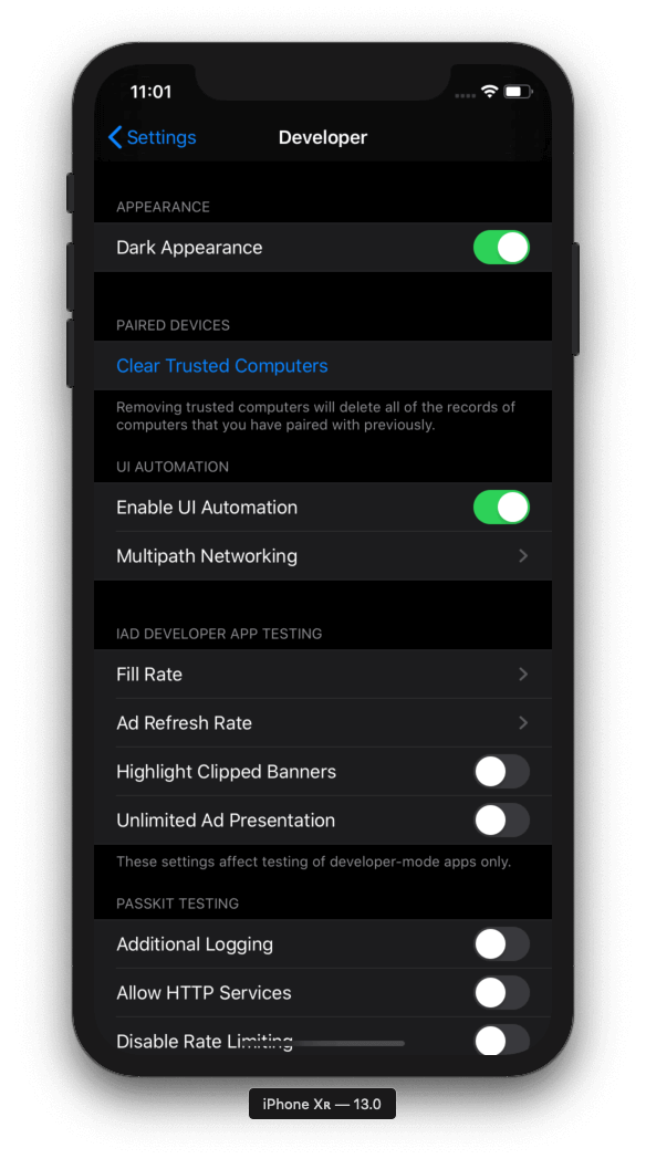 settings-dark-mode-ios13-simulator