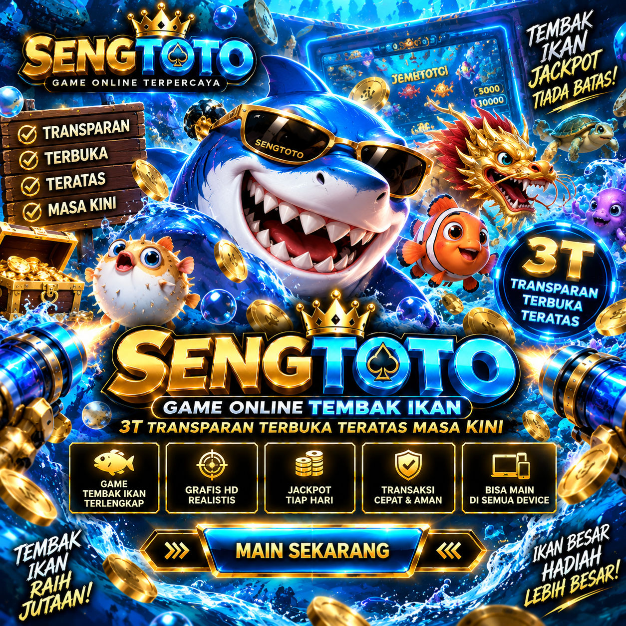 SENGTOTO^ Game Online Tembak Ikan 3t Transparan Terbuka Teratas Masa Kini