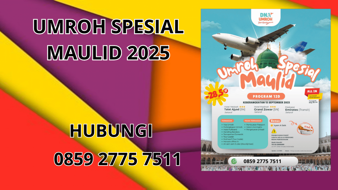 0859-2775-7511 Umroh Spesial Maulid 2025 Terbaru Di Ogan Komering Ilir