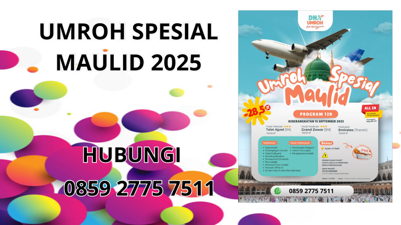 0859-2775-7511 Umroh Spesial Maulid 2025 Di Musi Rawas Utara