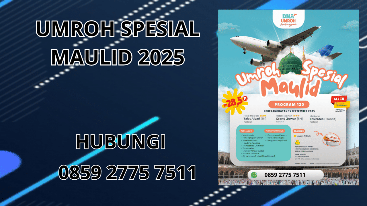 0859-2775-7511 Umroh Spesial Maulid 2025 Di Aceh Barat