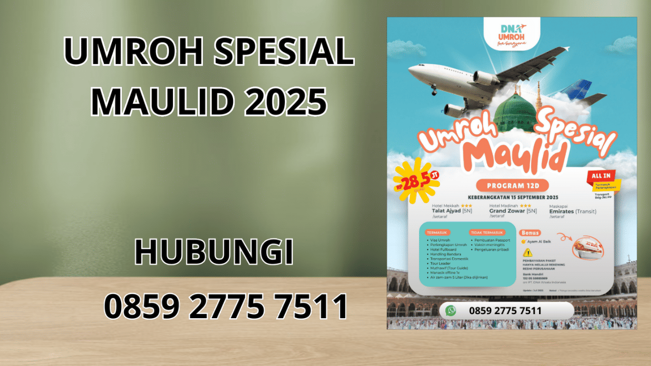 0859-2775-7511 Umroh Spesial Maulid 2025 Terbaru Di Probolinggo
