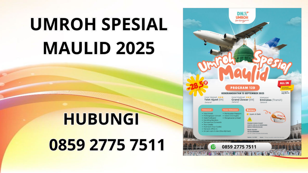 0859-2775-7511 Umroh Spesial Maulid 2025 Terbaru Di Tolikara